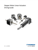 THOMSON STEPPER MOTOR LINEAR ACTUATORS USER GUIDE LINEAR STEPPER MOTOR LINEAR ACTUATORS, ROTATING SCREW & NUT, MOTION CONTROLLERS, AND SYSTEMS